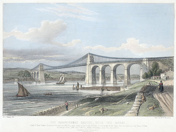 1840 lithograph of the bridge