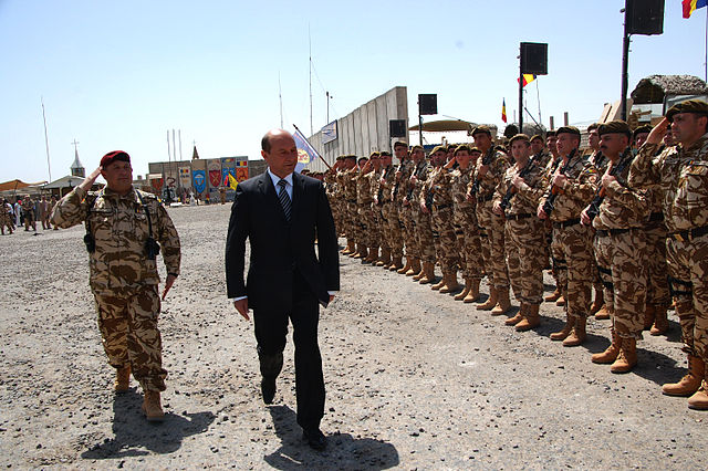 Traian Băsescu in Afghanistan, June 2009