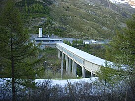 Saída do túnel do lado italiano