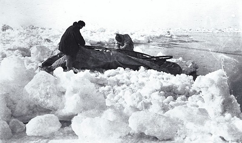 File:Two men making a sled-raft near Martin Point (50782).jpg
