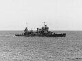 Astoria steaming towards Tulagi on August 6, 1942.