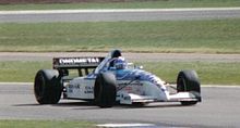 Foto af Ukyo Katayama's Tyrrell 023, langsommere end S951 ved Imola