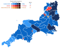 United Kingdom general election 2017 - Winning party vote by constituency (South West England)