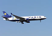 Végszárnyak a brazil Varig McDonnell Douglas MD-11-en.