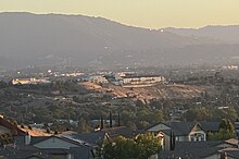 View of Valley Christian's Skyway Campus, located atop San Ramon Hill in South San Jose. View of Valley Christian's campus atop San Ramon Hill from the Silver Creek Hills in San Jose, CA.jpg