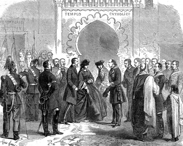 Archivo:Visite de Maximilien et Charlotte à Tétouan en mars 1860.jpg