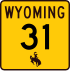 Wyoming Highway 31 işaretçisi