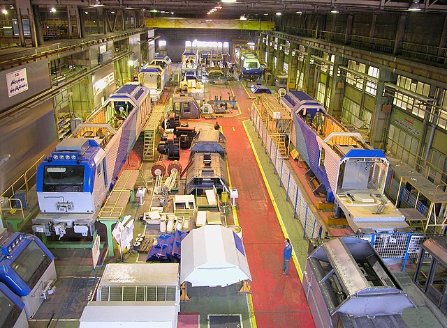 Locomotive production line of Wagon Pars Company