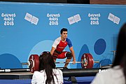 Deutsch: Gewichtheben bei den Olympischen Jugendspielen 2018; Tag 2, 10. Oktober 2018; Jungen 62 kg English: Weightlifting at the 2018 Summer Youth Olympics at 8 October 2018 – Boys' 62 kg