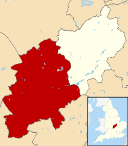 West Northamptonshire within Northamptonshire