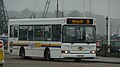 English: Wightbus 5863 (HW54 DBZ), a Dennis Dart SLF/Plaxton Pointer MPD, in Yarmouth bus station, Yarmouth, Isle of Wight, on route 35. Due to continuing problems with the reimbursement rate for concessionary free travel, from 5 September 2010 Southern Vectis route 7 was revised. The previous service that alternated between serving Calbourne, Newbridge, Wellow & Thorley and Shalfleet, Cranmore & Bouldnor was stopped, with all journeys running via Shalfleet, then Wellow and Thorley. This left Calbourne, Newbridge, Cranmore and Bouldnor with no bus service at all. To compensate, route 35 was extended from its old terminus of Newtown to Yarmouth via Calbourne, Newbridge, Cranmore and Bouldnor. A new service structure started. The bus runs a short journey from Calbourne to Yarmouth (it is seen here having just finished this journey), before then running to Newport via Bouldnor, Cranmore, Newbridge, Calbourne, Newtown (where the route traditionally started) and over the existing route to Newport. In the afternoon the same thing happens in reverse. From the same date, route 35 stopped operating daily, instead running Tuesdays and Thursdays only. Route 36 (which runs on Mondays, Wednesdays and Fridays) was also extended to Yarmouth to cover the same sections of route on the other days of the week.