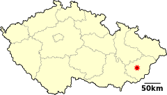 Zlín (CZE) - location map.svg