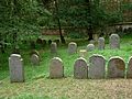 Čeština: Starší náhrobky na židovském hřbitově v Drážkově / Radobylu, okres Příbram, Středočeský kraj. English: Ancient tombstones at the Jewish cemetery in Drážkov, Příbram District, Central Bohemian Region, Czech Republic.