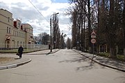Перехрестя з вулицею Павла Глазового