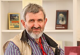 Pavel Nerler op het Rode Plein Boekenfestival.