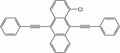 1-chloro- 9,10-bis(phenylethynyl) anthracene yields yellow light