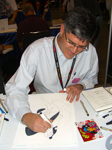 Leonardi sketching Cloak and Dagger at the 2011 New York Comic Con
