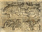 Map of Barbary Coast made in 1630 by Gerardus Mercator. 1630 barbarie mercator.jpg