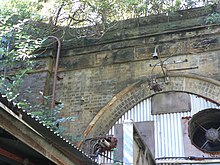 Detail of entrance to the Glenbrook Railway and World War Two Mustard Gas Storage Tunnel 1861 - Glenbrook Railway and World War Two Mustard Gas Storage Tunnel - Detail of entrance to the tunnel (5061088b3).jpg