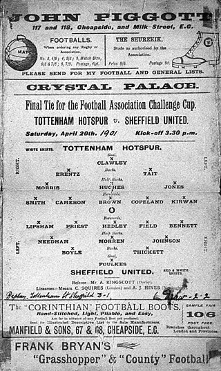 <span class="mw-page-title-main">1901 FA Cup Final</span> Final match of 1901 English football knockout competition