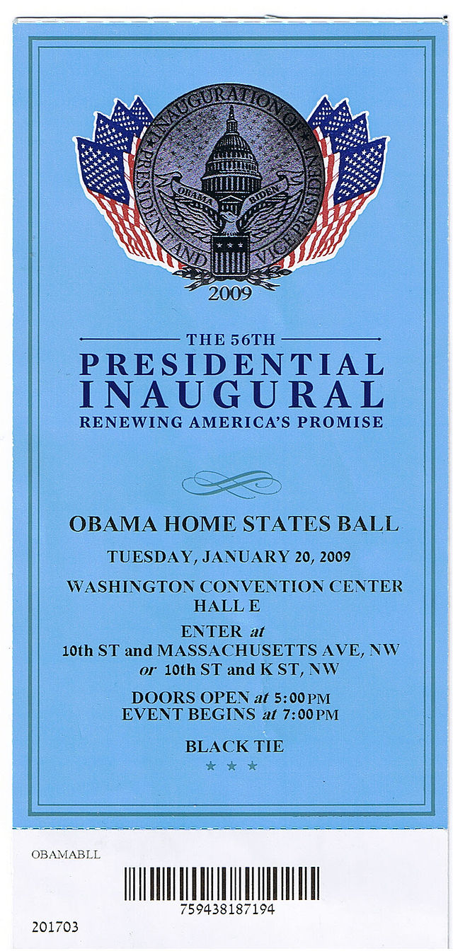 File 0901 Obama Home States Inauguration Ball Ticket Obverse Jpg Wikimedia Commons