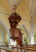 Église de Saint-Dizier-l'Évêque : chair.