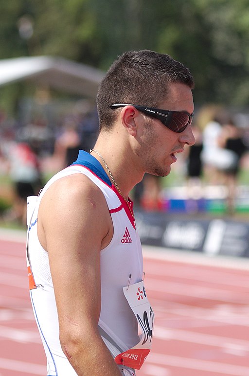 2013 IPC Athletics World Championships - 26072013 - Hyacinthe Deleplace after the Men's 400m - T12 third semifinal