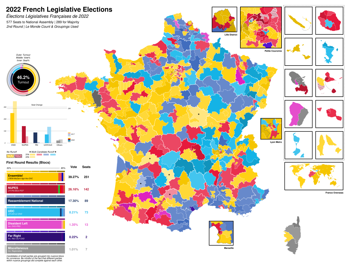Результаты выборов в парламент франции 2024