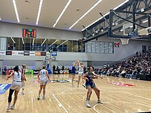 Clinch Hoycard shooting a 3-pointer during the 2022 NBL1 West Grand Final 2022 NBL1 West Women's Grand Final.jpg