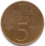 Front 5 Mark 20 anni della DDR
