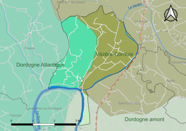 Carte en couleur présentant le(s) SAGE couvrant le territoire communal