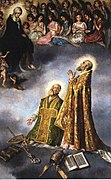 Antonio Salvetti, La Madonna appare ai santi Gregorio e Alberto