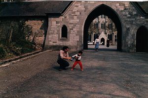 Abadía de Maredsous en Bélgica, 1986.JPG