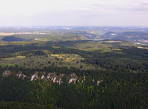 The Kraftsteiner Heide from above