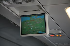 Airplane in-flight information system has much lower criticality than flight control systems, yet both coexist in one "mixed criticality" machine. Airplane in-flight information.jpg