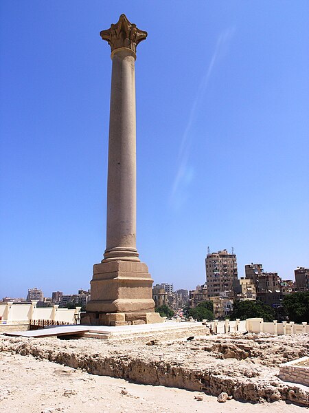 File:Alexandria - Pompey's Pillar - standing alone.JPG