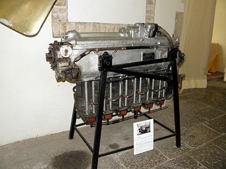The Alfa 155ter displayed at Museo dell'aria e dello spazio of San Pelagio, Due Carrare, province of Padua, Italy.