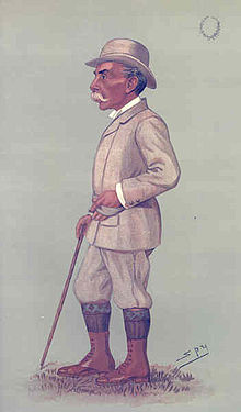 Austin caricatured by Spy for Vanity Fair, 1896