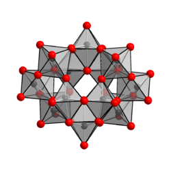 Anion in the crystal structure of ammonium paratungstate