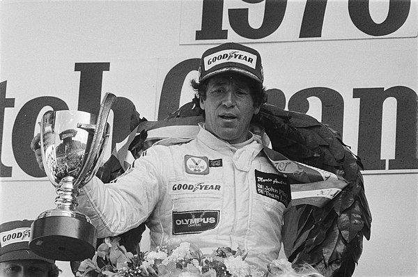 Mario Andretti (pictured in 1978) placed third for Lotus