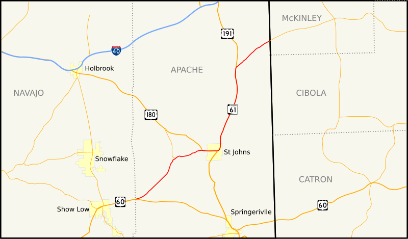 File:Arizona State Route 61 map.svg