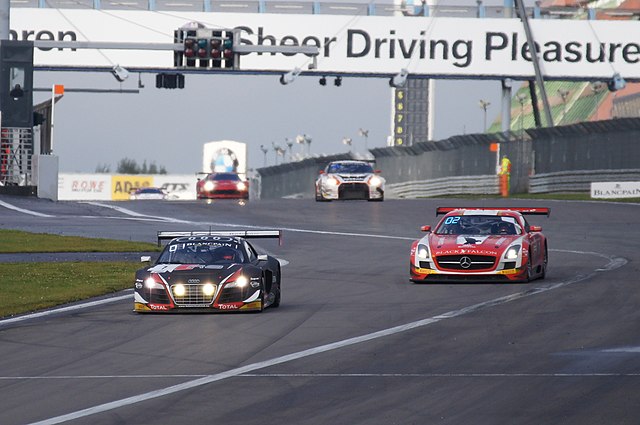 Audi R8 LMS Ultra from W Racing Team during the 2014 Blancpain Endurance Series round at the Nürburgring