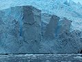 Čelo ledovce na Antarktickém poloostrově