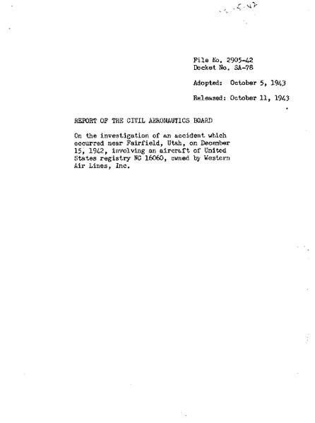 File:Aviation Accident Report, Western Air Lines Flight 1.pdf
