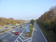 Die A96 durchschneidet das Stadtviertel