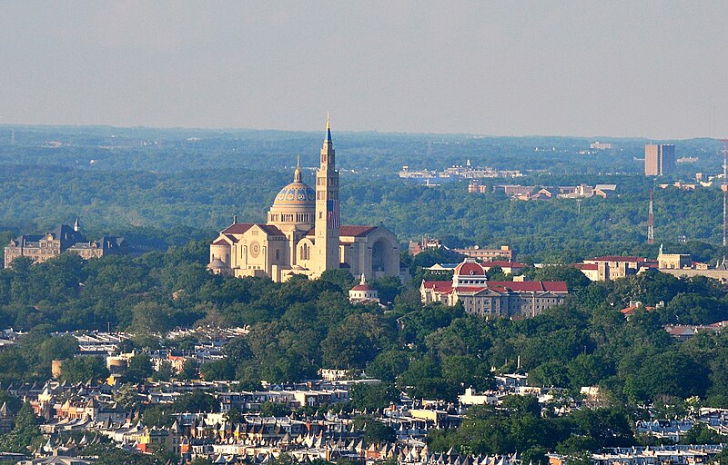 File:Basilica of the National Shrine of the Immaculate Conception from atop Washington Mnt.jpg