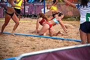 Deutsch: Beachhandball bei den Olympischen Jugendspielen 2018 in Buenos Aires; Tag 7, 13. Oktober 2018; Mädchen, Finale Argentinien-Croatien 2:0 English: Beach handball at the 2018 Summer Youth Olympics in Buenos Aires at 13 October 2018 – Girls Gold Medal Match – Argentina-Croatia 2:0 Español: Handball de playa en los Juegos Olimpicos de la Juventud Buenos Aires 2018 en 13 de octubre de 2018 – Partido por la medalla de oro femenino - Argentina-Croacia 2:0