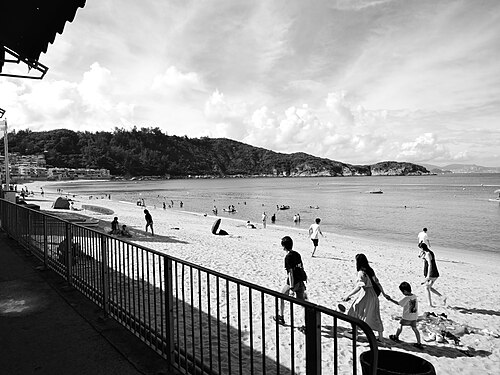 Tung Wan Beach in Cheung Chau, Hong Kong