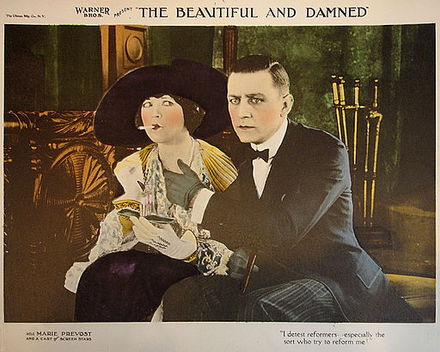 Lobby card from The Beautiful and Damned (1922)