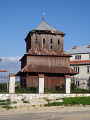 Bell tower of saint Nicholas church, Vidnyky (01).jpg